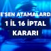 NORM FAZLASI RE’SEN ATAMADA KONYA İDARE MAHKEMESİNDEN 16 İPTAL KARARI